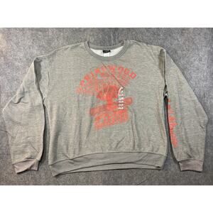 A Nightmare On Elm Street Sweatshirt Womens XXL Gray Oversize Springwood Horror